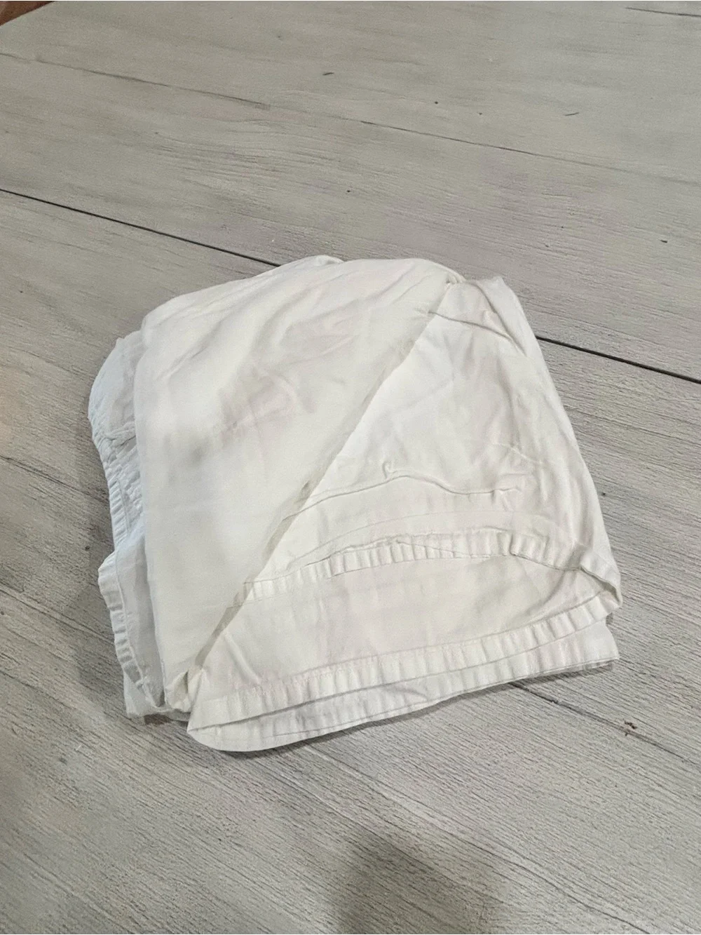 POTTERY BARN White Egyptian Cotton FLAT SHEET ONLY 108” X 105” King Size